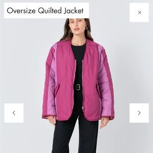 English Factory Oversize Quilted Jacket NEW size xs/s